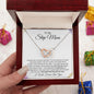 To My Step Mom | Life Gave Me the Gift of You | Interlocking Hearts Necklace - Gift for Mother's Day, Birthdays, Holidays - ALL4THEGIFTOFIT