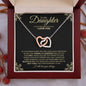 To My Daughter | I Believe In You | Interlocking Hearts Necklace - ALL4THEGIFTOFIT