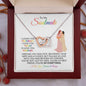 To My Soulmate | My Best Friend, My Everything | Interlocking Hearts Necklace - Gift for Wife, Fiancée, Girlfriend - ALL4THEGIFTOFIT