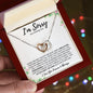 I'm Sorry - For Hurting You | I Was a Fool | Interlocking Hearts Necklace - Gift for Wife, Soulmate, Fiancée, Girlfriend - ALL4THEGIFTOFIT