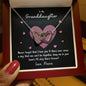 To My Granddaughter | Never Forget That I Love You - Nana | Interlocking Hearts Necklace - Gift for Birthdays, Graduation, Holidays - ALL4THEGIFTOFIT