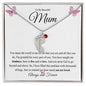 To My Beautiful Mum | You are Loved | Baby Feet Necklace and Birthstone - Gift for Mother's Day, Birthday, Holidays - ALL4THEGIFTOFIT