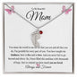 To My Beautiful Mom | You are Loved | Baby Feet Necklace with Birthstone - Gift for Mother's Day, Birthdays, Holidays - ALL4THEGIFTOFIT