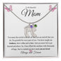 To My Beautiful Mom | You are Loved | Baby Feet Necklace with Birthstone - Gift for Mother's Day, Birthdays, Holidays - ALL4THEGIFTOFIT