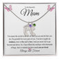 To My Beautiful Mum | You are Loved | Baby Feet Necklace and Birthstone - Gift for Mother's Day, Birthday, Holidays - ALL4THEGIFTOFIT