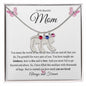 To My Beautiful Mom | You are Loved | Baby Feet Necklace with Birthstone - Gift for Mother's Day, Birthdays, Holidays - ALL4THEGIFTOFIT