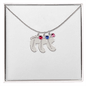 Happy Mother's Day | You are Loved | Baby Feet Necklace with Birthstone - ALL4THEGIFTOFIT
