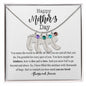 Happy Mother's Day | You are Loved | Baby Feet Necklace with Birthstone - ALL4THEGIFTOFIT