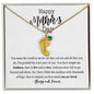 Happy Mother's Day | You are Loved | Baby Feet Necklace with Birthstone - ALL4THEGIFTOFIT
