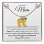 To My Beautiful Mom | You are Loved | Baby Feet Necklace with Birthstone - Gift for Mother's Day, Birthdays, Holidays - ALL4THEGIFTOFIT