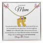 To My Beautiful Mum | You are Loved | Baby Feet Necklace and Birthstone - Gift for Mother's Day, Birthday, Holidays - ALL4THEGIFTOFIT