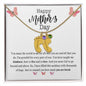 Happy Mother's Day |You are Loved | Baby Feet Necklace with Birthstone - ALL4THEGIFTOFIT