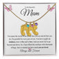 To My Beautiful Mum | You are Loved | Baby Feet Necklace and Birthstone - Gift for Mother's Day, Birthday, Holidays - ALL4THEGIFTOFIT