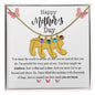Happy Mother's Day |You are Loved | Baby Feet Necklace with Birthstone - ALL4THEGIFTOFIT