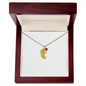 Happy Mother's Day | You are Loved | Baby Feet Necklace with Birthstone - ALL4THEGIFTOFIT