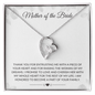 MOTHER OF THE BRIDE | THANK YOU FOR ENTRUSTING ME WITH A PIECE OF YOUR HEART - ALL4THEGIFTOFIT
