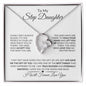 To My Step Daughter | I Will Forever Love You | Forever Love Necklace - ALL4THEGIFTOFIT