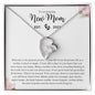 To An Amazing New Mom - Rewarding Blessing | Forever Love Necklace - Gift for Mother's Day, First Time Moms, Baby Shower Gift, - ALL4THEGIFTOFIT