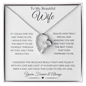 To My Beautiful Wife | Yours Forever & Always | Forever Love Necklace - ALL4THEGIFTOFIT