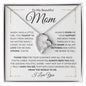 To My Beautiful Mom - You Mean The World To Me | Forever Love Necklace - ALL4THEGIFTOFIT