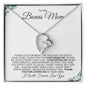 To My Bonus Mom | Thank You for Loving Me | Forever Love Necklace - Gift for Mother's Day, Birthdays, Holidays - ALL4THEGIFTOFIT