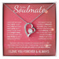 To My Soulmate | Through My Eyes | Forever Love Necklace - Gift for Wife, Fiance, Girlfriend - ALL4THEGIFTOFIT