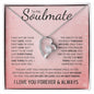 To My Soulmate | You Were My Missing Piece | Forever Love Necklace - Gift for Wife, Fiance, Girlfriend - ALL4THEGIFTOFIT