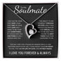 To My Soulmate (Black Card)| I Love You | Forever Love Necklace - Gift for Wife, Fiance, Girlfriend - ALL4THEGIFTOFIT