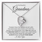 To My Beautiful Grandma | Always In Your Heart | Forever Love Necklace - Gift for Mother's Day, Birthday, Holidays - ALL4THEGIFTOFIT
