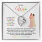 To My Wife | You're My Everything | Forever Love Necklace - Gift for Soulmate, Valentine's, Birthday, Anniversary - ALL4THEGIFTOFIT