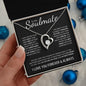 To My Soulmate (Black Card)| I Love You | Forever Love Necklace - Gift for Wife, Fiance, Girlfriend - ALL4THEGIFTOFIT