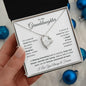 To My Granddaughter | Forever Connected at Heart | Forever Love Necklace - Gift for Birthday, Holidays, Just Because - ALL4THEGIFTOFIT