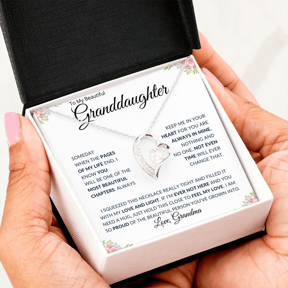 To My Beautiful Granddaughter | Always in My Heart | Love Grandma - ALL4THEGIFTOFIT