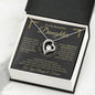 To My Beautiful Daughter | Love You Always & Forever | Forever Love Necklace - ALL4THEGIFTOFIT
