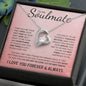 To My Soulmate | You Were My Missing Piece | Forever Love Necklace - Gift for Wife, Fiance, Girlfriend - ALL4THEGIFTOFIT