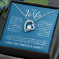 To My Wife (Blue Card) | I Love You Forever & Always | Forever Love Necklace - ALL4THEGIFTOFIT