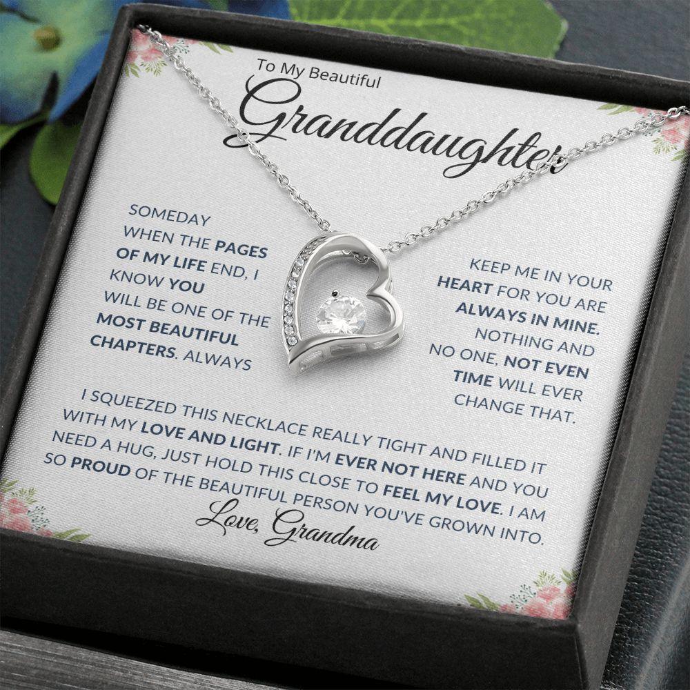 To My Beautiful Granddaughter | Always in My Heart | Love Grandma - ALL4THEGIFTOFIT