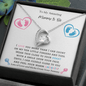 To My Amazing Mommy to Be | Love and Kicks | Love Knot Necklace - Gift for Mother's Day, Mom to Be, Baby Shower Gift, Expecting Mother, Pregnancy - ALL4THEGIFTOFIT
