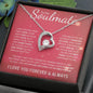 To My Soulmate | Through My Eyes | Forever Love Necklace - Gift for Wife, Fiance, Girlfriend - ALL4THEGIFTOFIT