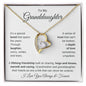 To My Granddaughter | Love You Always | Forever Love Necklace - Gift for Birthday, Holidays, Just Because - ALL4THEGIFTOFIT