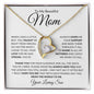 To My Beautiful Mom | You Mean The World To Me - Loving Son | Forever Love Necklace - ALL4THEGIFTOFIT