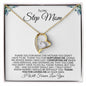 To My Step Mom | Thank You for Loving Me | Forever Love Necklace - Gift for Mother's Day, Birthdays, Holidays - ALL4THEGIFTOFIT