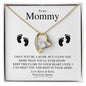 To My Mommy | Close To Your Heart | Forever Love Necklace - Gift for Wife, Mom-To-Be, Soulmate, Fiancée, Girlfriend - ALL4THEGIFTOFIT