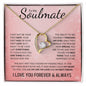 To My Soulmate | You Were My Missing Piece | Forever Love Necklace - Gift for Wife, Fiance, Girlfriend - ALL4THEGIFTOFIT