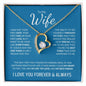 To My Wife (Blue Card) | I Love You Forever & Always | Forever Love Necklace - ALL4THEGIFTOFIT