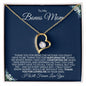 To My Bonus Mom | Thank You For Loving Me | Forever Love Necklace | Gift for Mother's Day, Birthdays, Holidays - ALL4THEGIFTOFIT