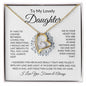 To My Lovely Daughter | Always Keep Me In Your Heart | Forever Love Necklace - ALL4THEGIFTOFIT