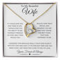 To My Beautiful Wife | Yours Forever & Always | Forever Love Necklace - ALL4THEGIFTOFIT
