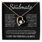 To My Soulmate (Black Card)| I Love You | Forever Love Necklace - Gift for Wife, Fiance, Girlfriend - ALL4THEGIFTOFIT