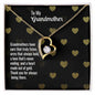 To My Grandmother | Heart of Gold | Forever Love Necklace - Gift for Mother's Day, Birthdays, Holidays, Just Because - ALL4THEGIFTOFIT